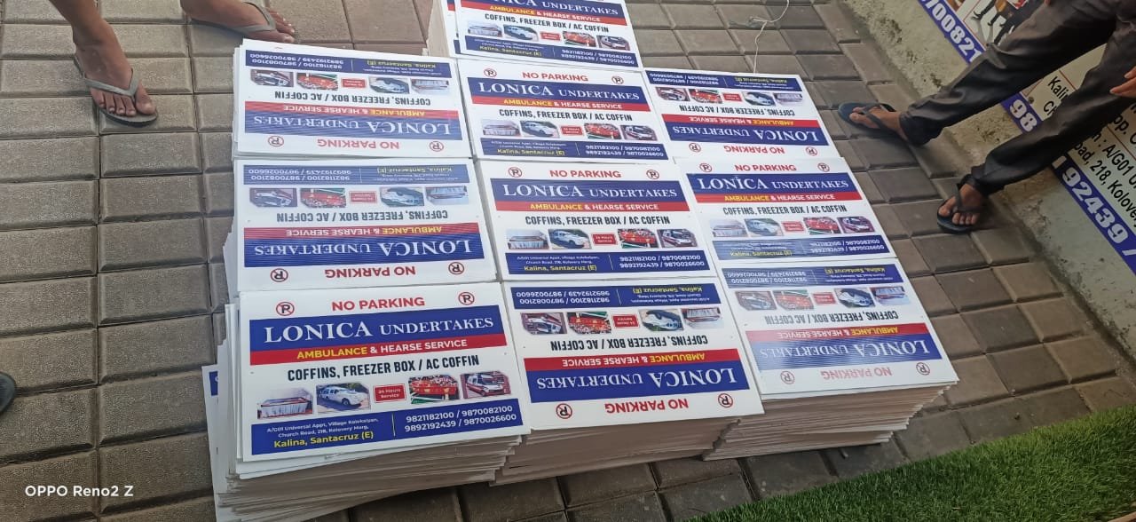 No Parking Board Advertising